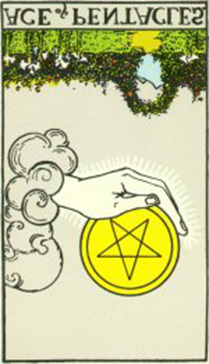 Ace of pentacles картинка